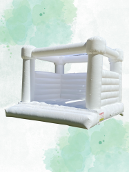 Modern White Bounce House